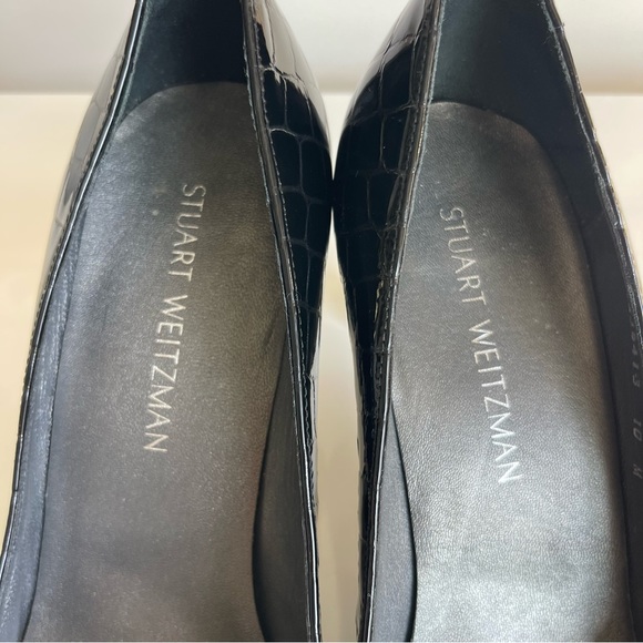 Stuart Weitzman Black Crocidile Heels - Picture 12 of 12